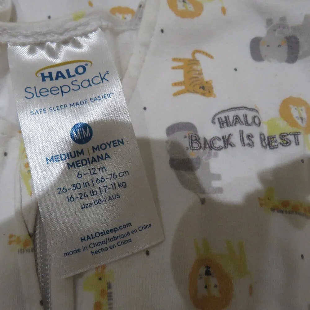 HALO Sleepsack Animal Print 6-12mo